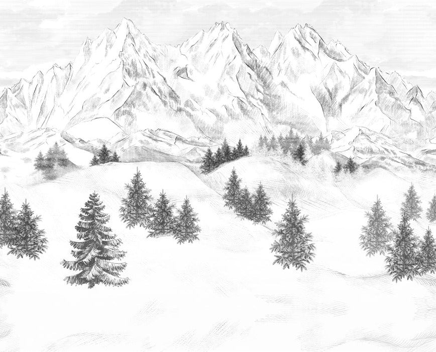 Papel pintado de la montaña de Chamonix
