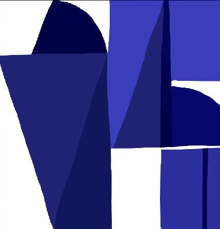 Papier peint Memphis style bleu, XXL, tendance