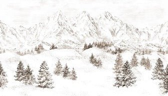 Papel pintado Montaña de los Alpes