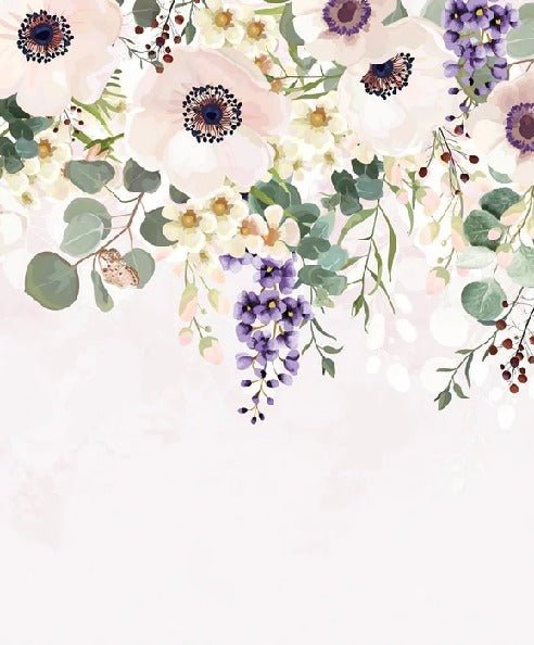 Papel pintado floral Provence