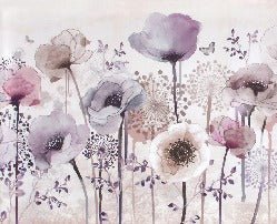 Papel pintado Fleur Parme