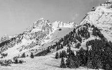 Papel pintado Chalet alpino panorámico