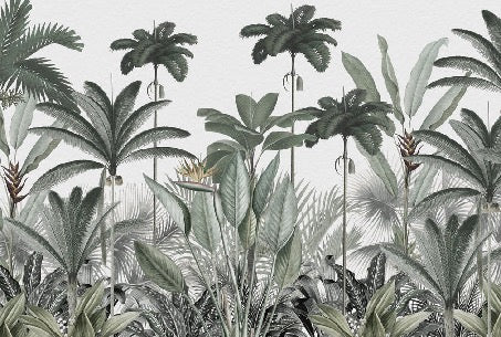 Papel pintado Árbol de la selva panorámico