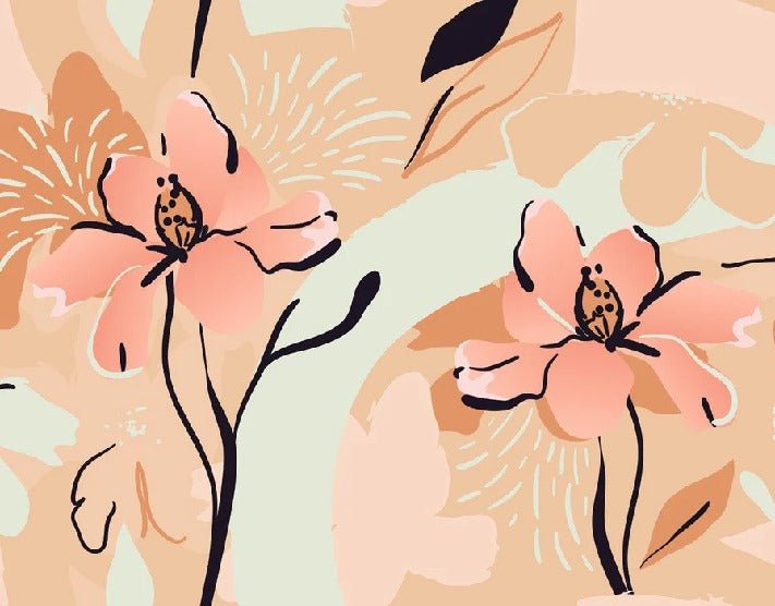 Papier peint yoga méditation fleur, XXL, tendance