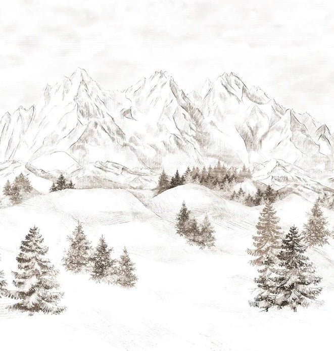 Papel pintado Montaña de los Alpes
