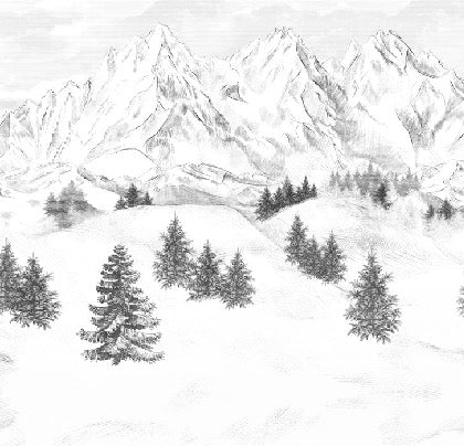 Papel pintado de la montaña de Chamonix