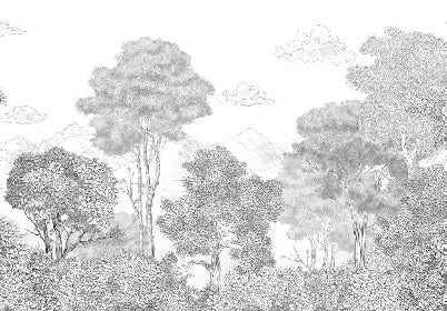 Papel pintado de Bosques y montañas panorámicos