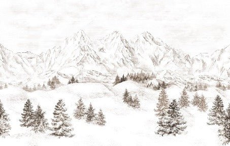 Papel pintado Montaña de los Alpes