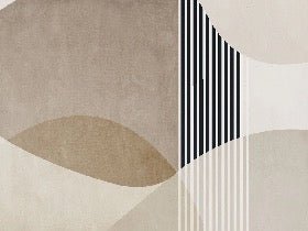 Papel pintado con formas creativas