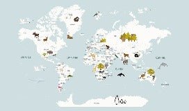 Mapa infantil del mundo en papel pintado azul hielo francés