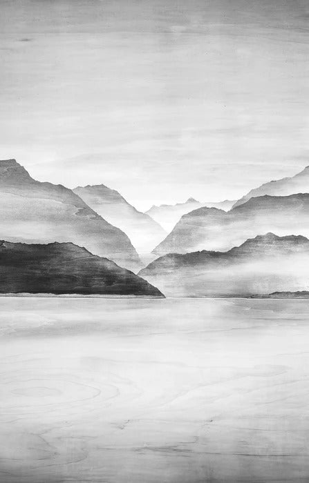 Papel pintado Sommets d'Argent | Papel pintado Les Bleus du Lac