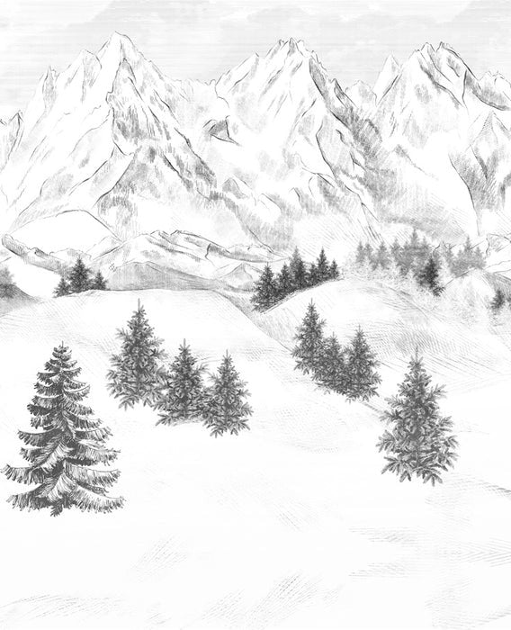 Papel pintado de la montaña de Chamonix