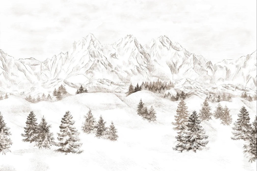 Papel pintado Montaña de los Alpes
