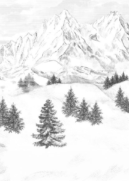 Papel pintado de la montaña de Chamonix