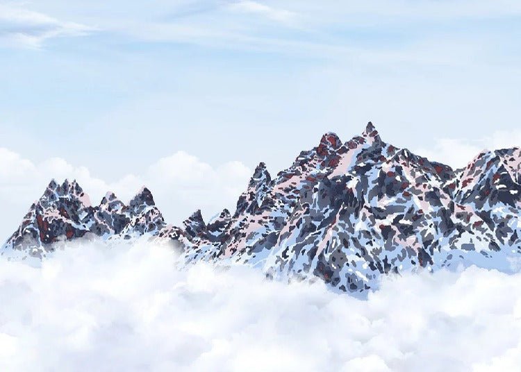 Papel pintado Mont Blanc toile des Cimes