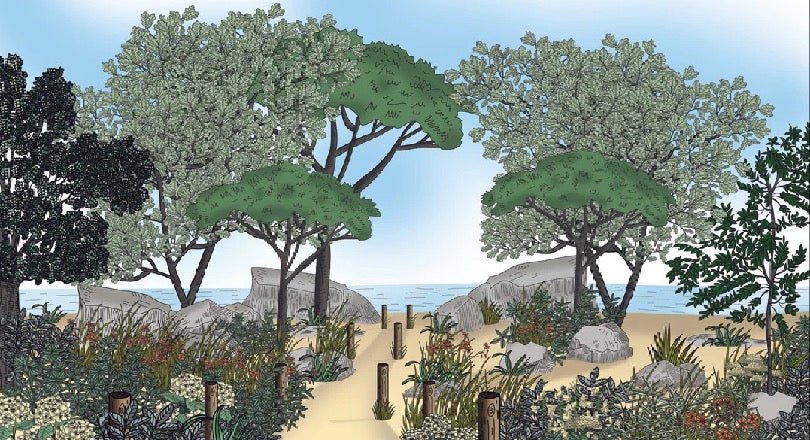 Papier peint paysage France bord de mer
