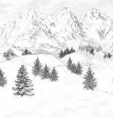 Papel pintado de la montaña de Chamonix