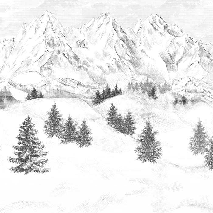 Papel pintado de la montaña de Chamonix