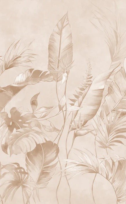Elegante papel pintado selva polvorienta