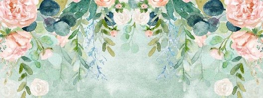 Papel pintado romántico de acuarela