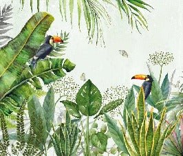 Fondo de Selva de pájaros exóticos