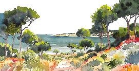 Papel pintado panorámico de verano