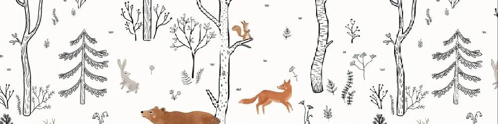 Papel pintado espíritu del bosque para niños