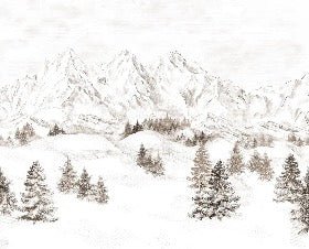 Papel pintado Montaña de los Alpes