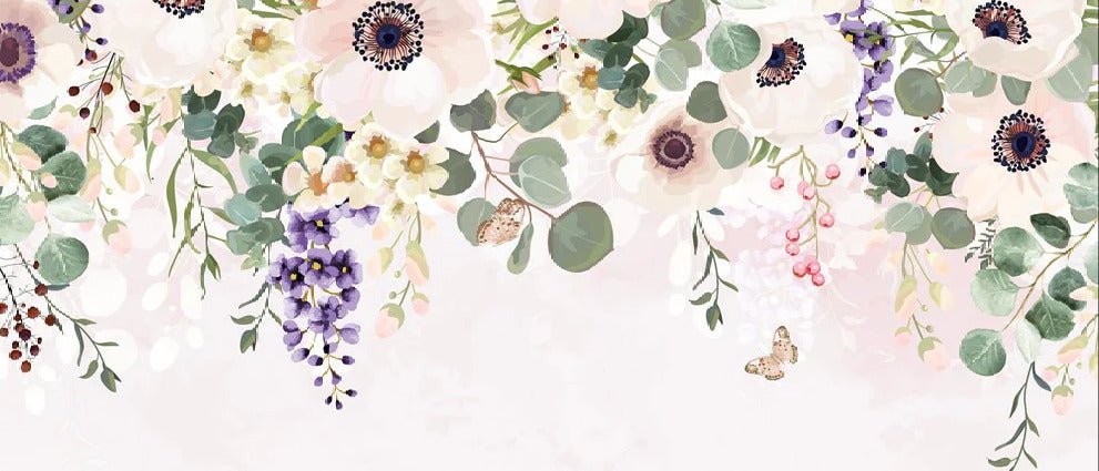Papel pintado Maravillosas flores