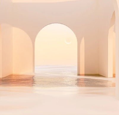 Papel pintado arco panorámico puesta de sol