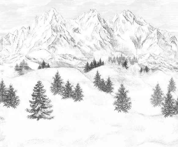 Papel pintado de la montaña de Chamonix