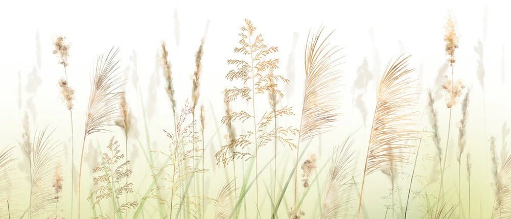 Papel pintado Gradient wheat field flower