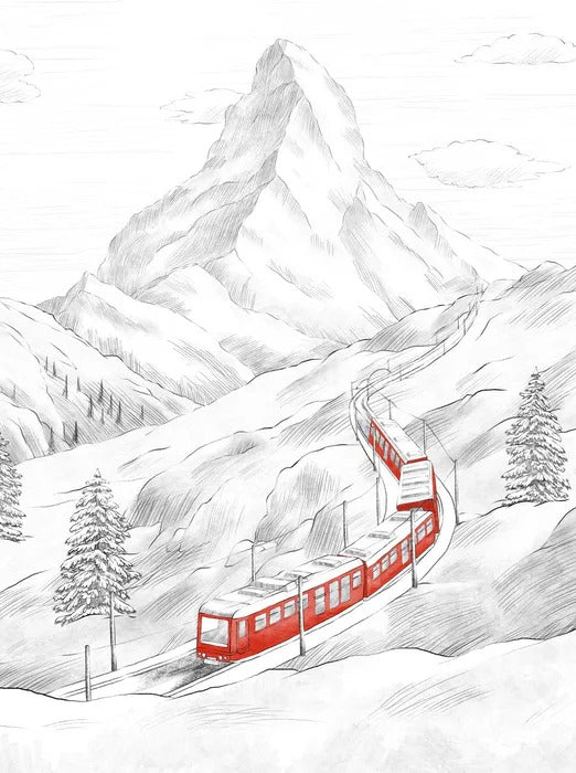 Papier peint panoramique Mont Cervin, XXL, tendance