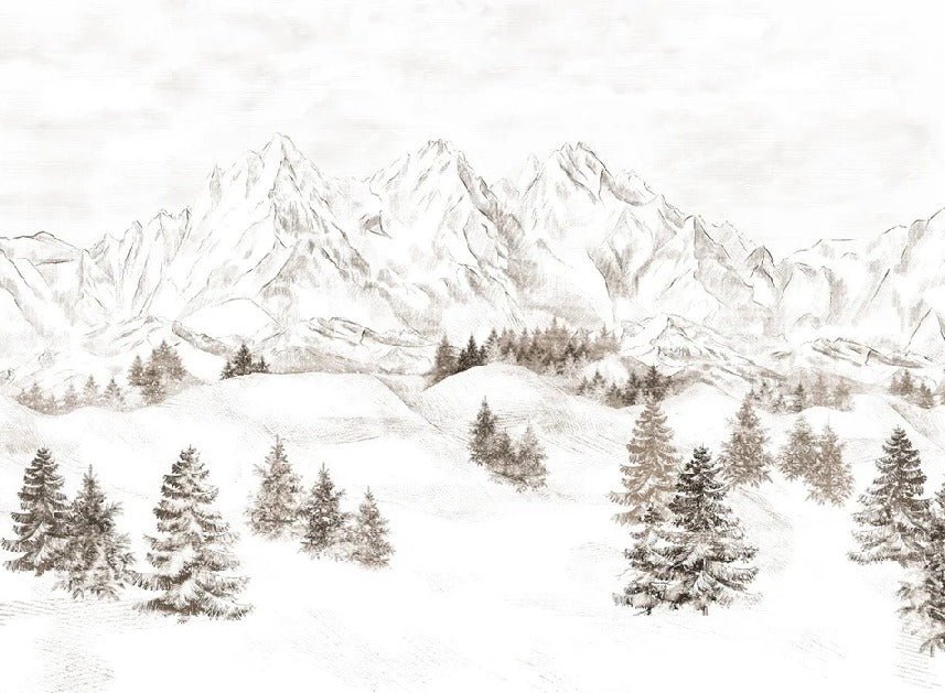 Papel pintado Montaña de los Alpes