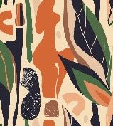 Papel pintado vegetal abstracto