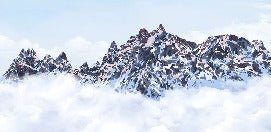 Papel pintado Mont Blanc toile des Cimes