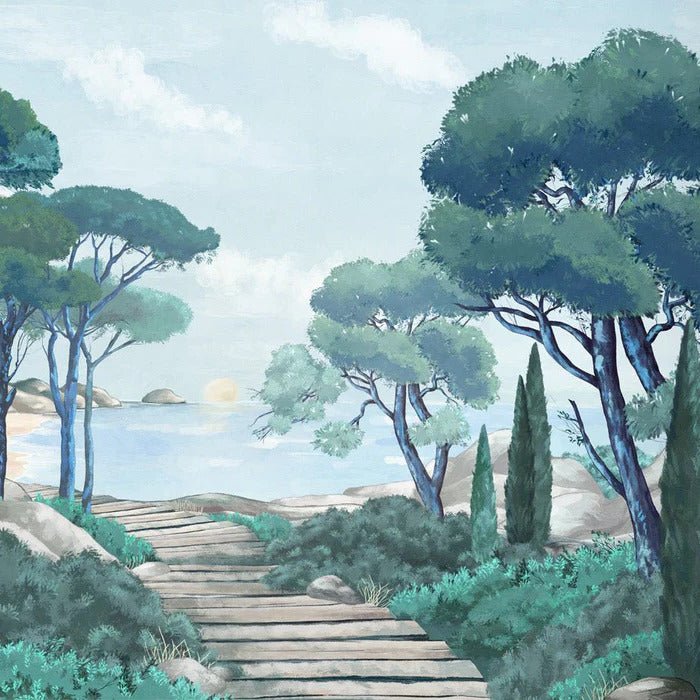 Papier peint balade dans les calanques, XXL, tendance