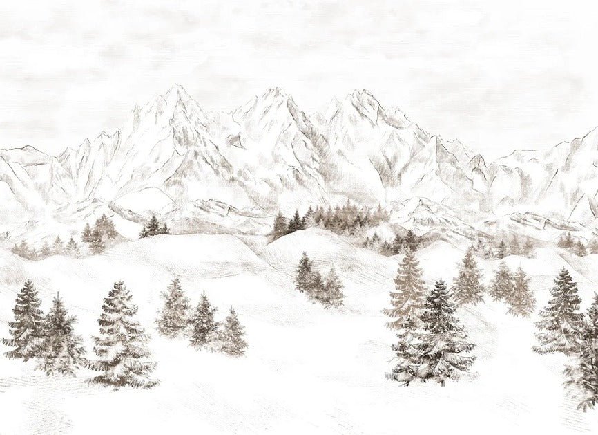 Papel pintado Montaña de los Alpes