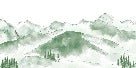 Papel pintado Aravis mountains forest green