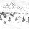 Papier peint Aiguilles d'Arves, XXL, tendance