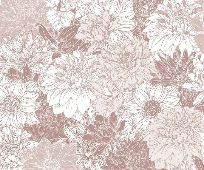 Papel pintado Flor de dalia