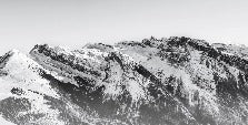 Papel pintado de Grand Massif en blanco y negro