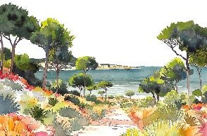 Papier peint panoramique air estival, XXL, tendance