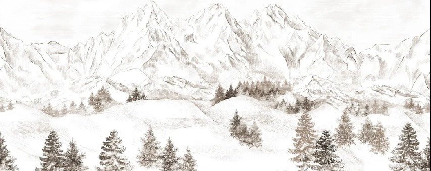 Papel pintado Montaña de los Alpes