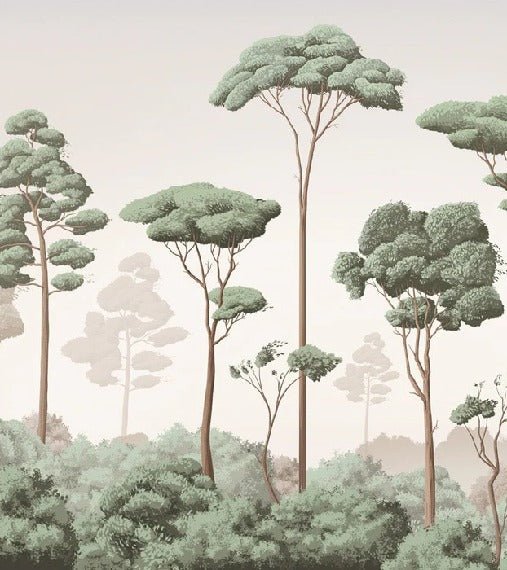 Papier peint brise légère pinède, XXL, tendance