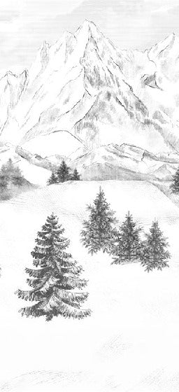 Papel pintado de la montaña de Chamonix