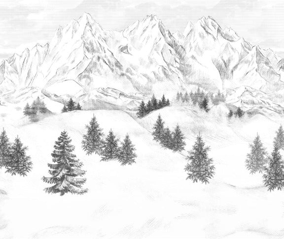 Papel pintado de la montaña de Chamonix