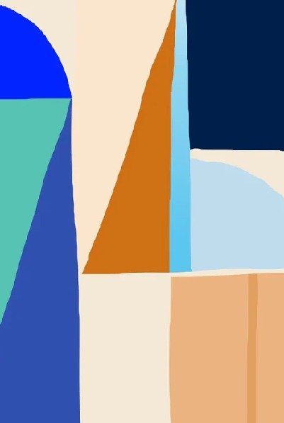 Papel pintado de estilo vibrante de Memphis