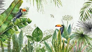 Fondo de Selva de pájaros exóticos