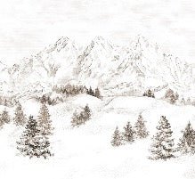 Papel pintado Montaña de los Alpes